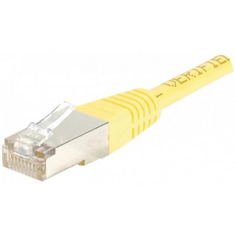 Cordon RJ45 0.5m Cat6 blindé F/UTP jaune